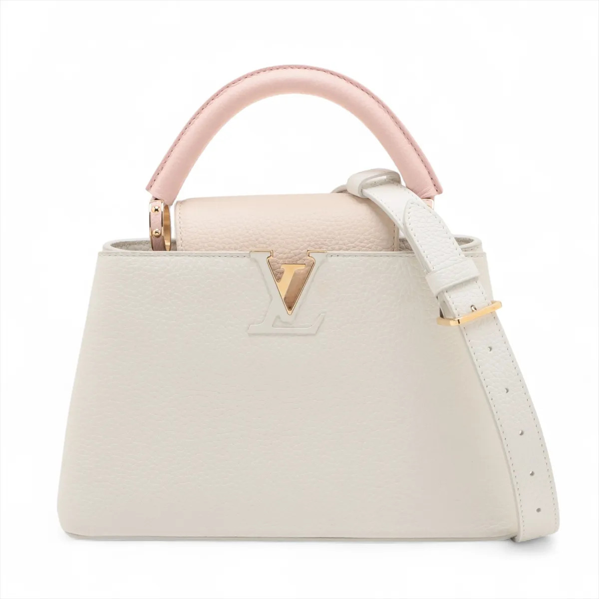 Louis Vuitton Taurillon Capucines BB M11343 White There was an RFID response