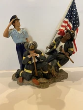 Vintage 2002 9/11 Tribute Figurine From A Pocketful Of Hope ‘A Hero’s Salute’