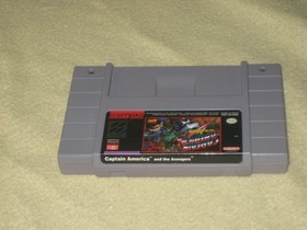 Captain America & Death of Superman for SNES .Authentic. Clean/Tested Nintendo.
