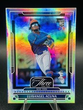 2025 Panini Three And Two-Luis Angel Acuna Silver Holo RC /49
