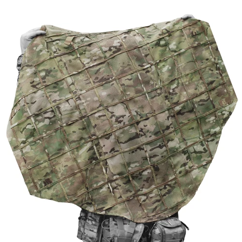 Tactical Camouflage Cloak Multicam SOF Tortila Ghillie Poncho NIR Mesh UA