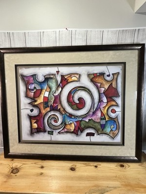 Stunning Framed Painting By Eric Waugh  Quadra 