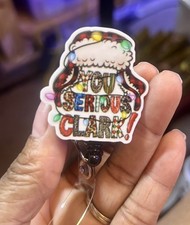 Holiday,Xmas Nurse, Pediatric Nurse, RN, NURSE, Reel ID Badge Holder,Lampoon