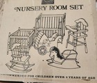 VTG Sears Catalog Doll House Nursery Room Set 49-14133 Original Box Furniture — photo 3