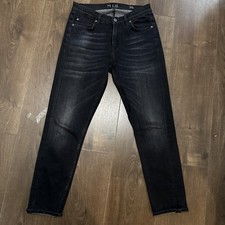 M.I.H  (mih) Jeans Black Tomboy Skinny Jeans Cropped Slouch Rise Size 25