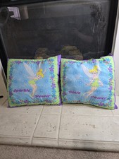 Disney Tinkerbell Pillows Sparkle Power Lot Of 2 16x14