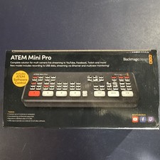 Blackmagicdesign ATEM Mini Pro 4 In/2 Out HDMI USB Ethernet Switcher -Mint Cond.