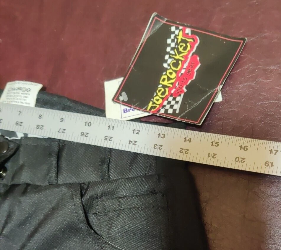 CALÇA DE MOTOCICLETA JOE ROCKET Feminina Pequena PRETA ELÁSTICA IMPERMEÁVEL NOVA - Imagem 3 de 4