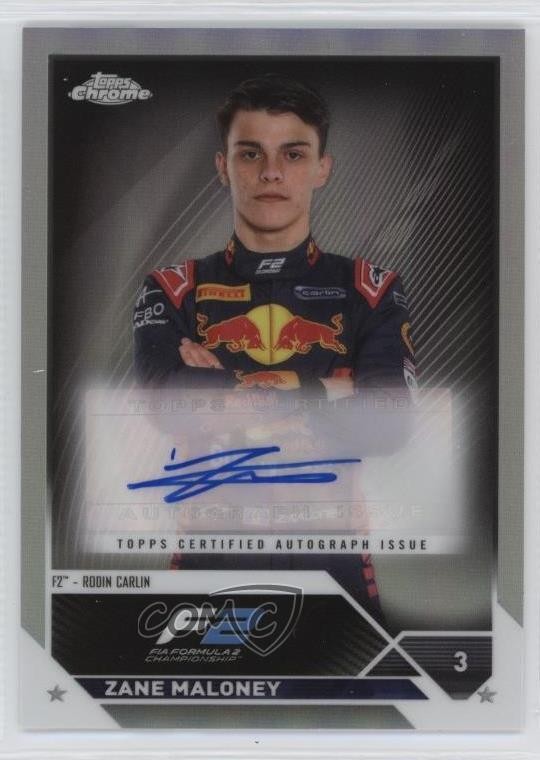 2023 Topps Chrome Formula 1 Auto Zane Maloney #CAC-ZM Auto 12a6