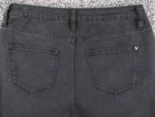 Vigoss Jeans Womens 32 Black High Rise Flare Stretch Denim Pants Casual 32x31