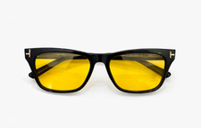 Tom Ford Penn Sunglasses TF1362 Black/Yellow 53-16-145mm With Case New