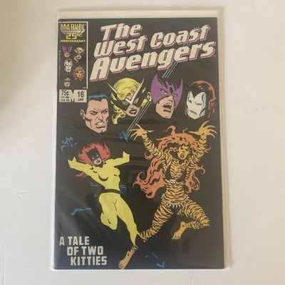 Avengers West Coast Comic Copper Age Jan 1987  Englehart  marvel anniversary 