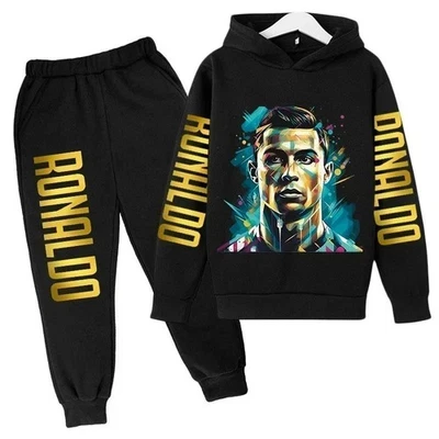 New Ronaldo Tracksuit Kids Hoodie ⚽Football Birthday Gift CR7