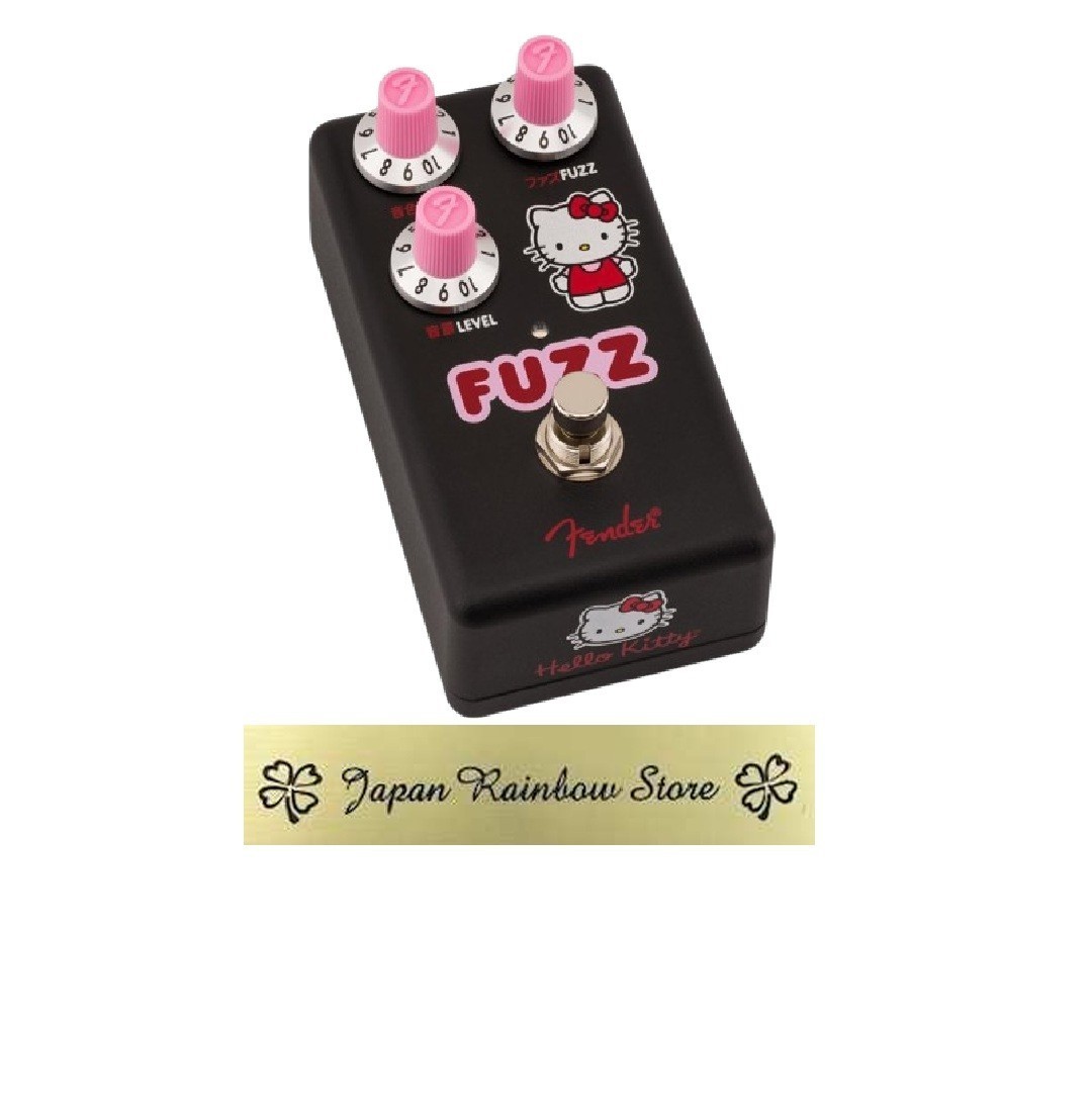 Pédale d'effet guitare Fender x Hello Kitty Fuzz noire Effecteur compact