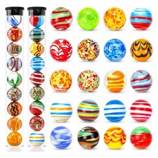 20PCS Handmade Glass Marbles, Colorful round Marbles 16Mm/0.6Inch Unique Marlbes