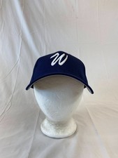 W Baseball Cap Strapback Hat Breathable Navy ...