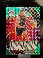 2023-24 Mosaic Thunder Road Green Mosaic Prizm #10 Zion Williamson N.O. Pelicans