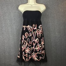 Vintage Betsey Johnson Made in USA Raised Flower Dress/Skirt/Cover OS