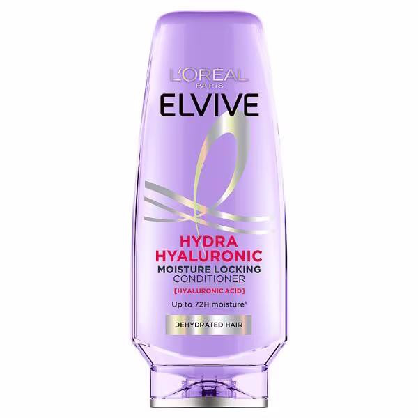3 x L'Oreal Elvive Hydra Hyaluronic Moisture Locking Conditioner 300ml