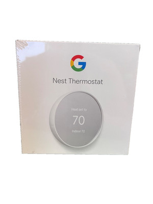 Google Nest Thermostat Snow Smart Wifi Programmable Home Thermostat NEW Sealed