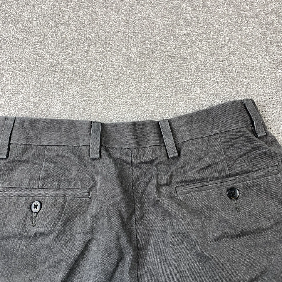 Croft & Barrow Pants Men's 31x30 Gray Straight Casual Cotton Blend - Image 4 of 4