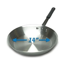 New 14 Winco AFP-14A-H Gladiator Aluminum Fry Pan Blue Silicone Sleeve 3.5mm