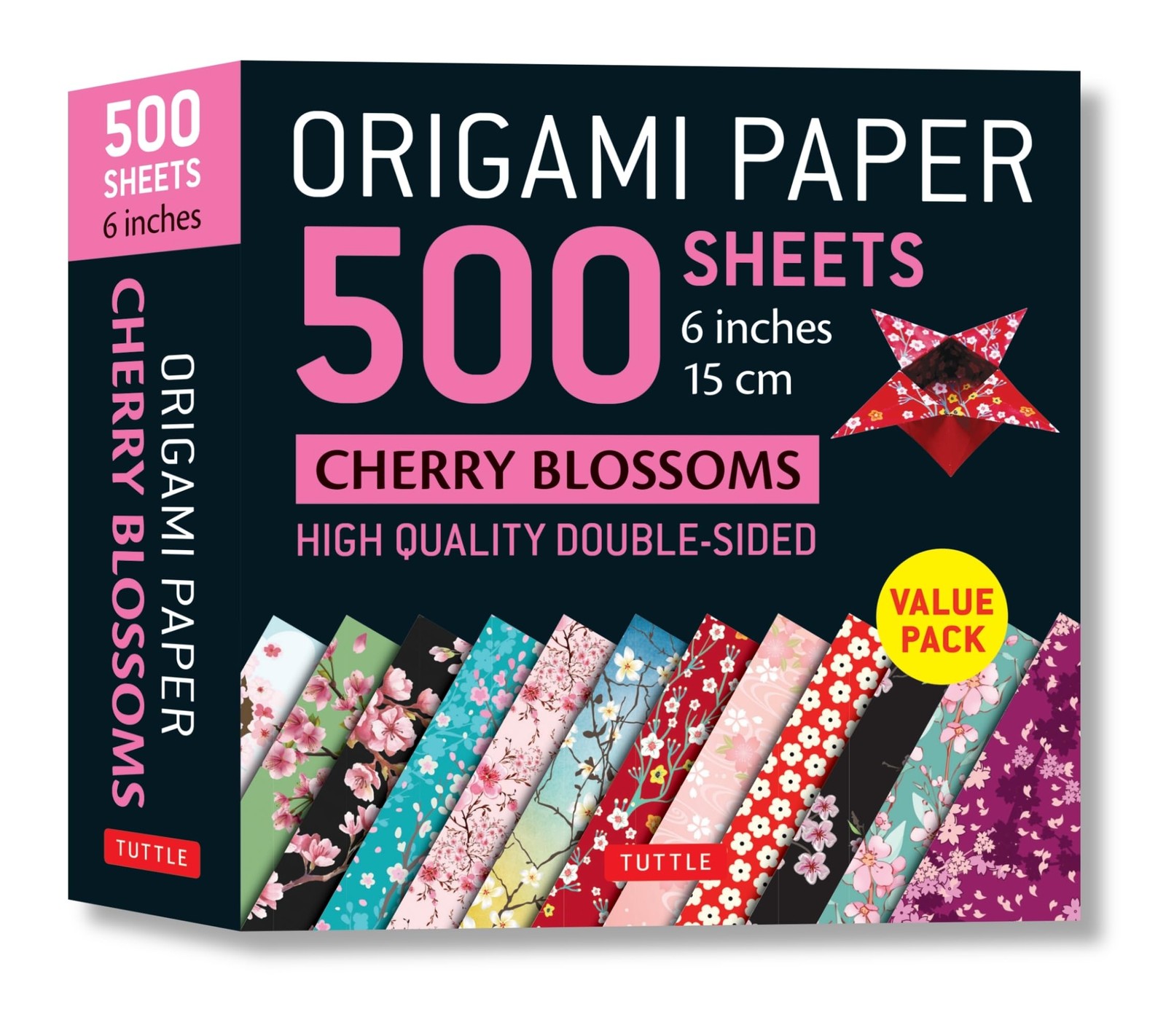 Origami Paper 500 Sheets Cherry Blossoms 6 Inch (15 Cm) : Tuttle Origami Paper: High-Quality Double-Sided Origami Sheets Printed With 12 Different Patterns (Instructions For 6 Projects Included) Tuttle Publishing - Image 3