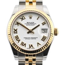 ROLEX Datejust 31mm Midi 178273 White Roman Numeral Dial 2017 B&P
