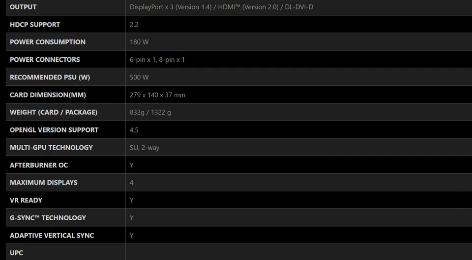 NEW still Sealed MSI ARMOR GeForce GTX 1070 Ti 8GB Edition Graphics Card - Image 4 of 4