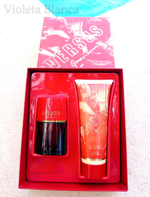 Set VERSUS DONNA de Gianni Versace. Eau de toilette 50ml + Body lotion. Año 1995