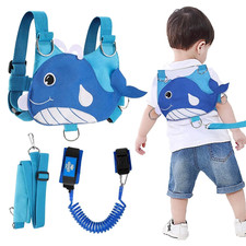Lehoo Castle Toddler Leash for Walking, 4-in-1 child safety, whale pattern, new