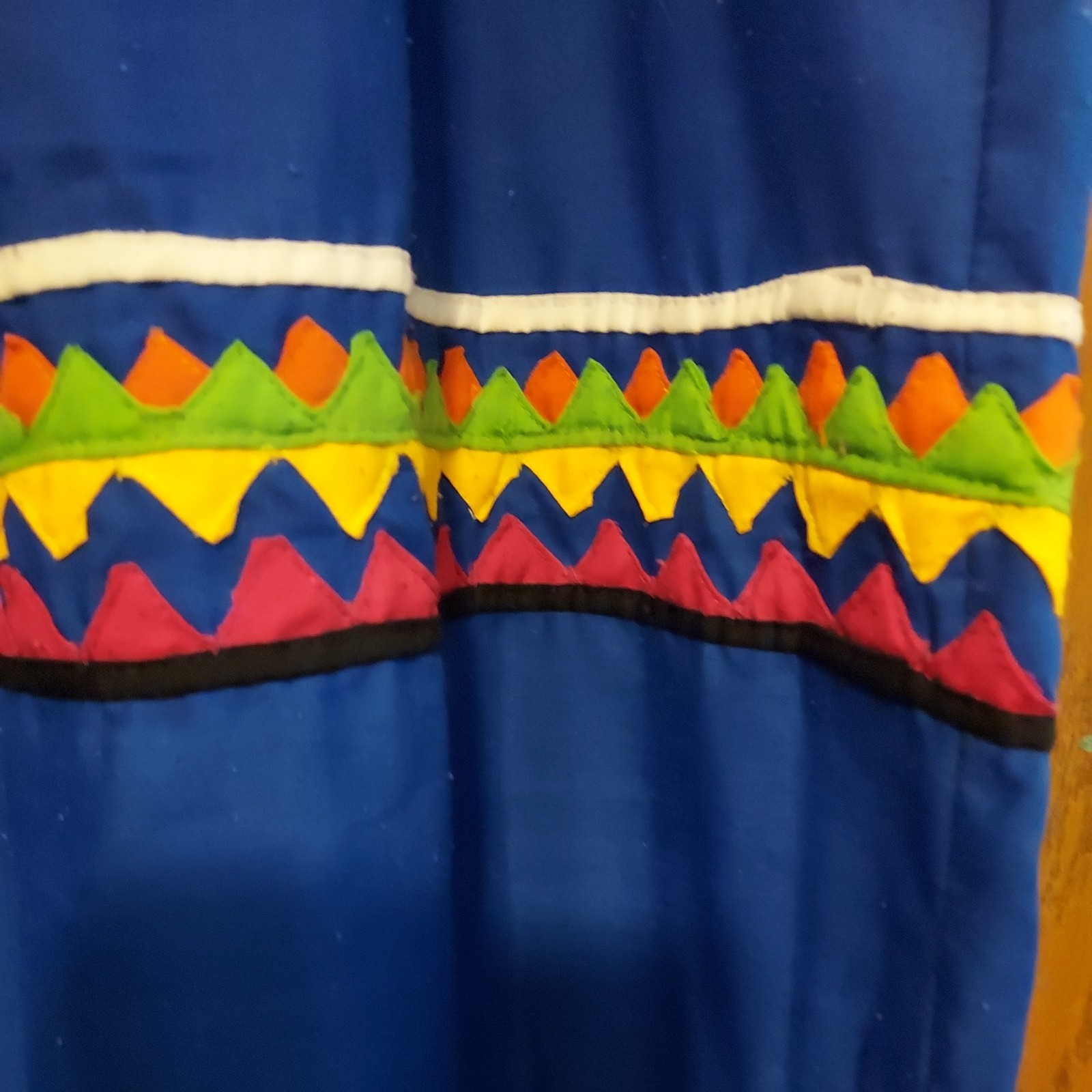 Native American Indian  Panama Patchwork Maxi Dre… - image 6