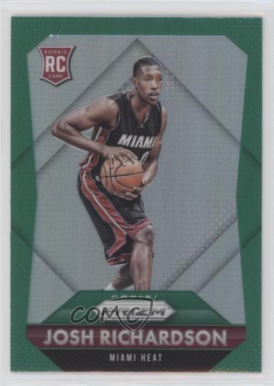 2015-16 Panini Prizm Rookies Green Prizm Josh Richardson #317 8em