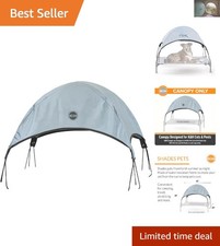 K H Large Elevated Dog Cot Canopy - Water-Resistant Shade for Outdoors 42x30in