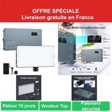 ENEGON 180 LED Lampe Vidéo Rechargeable Éclairage Photo Vidéo