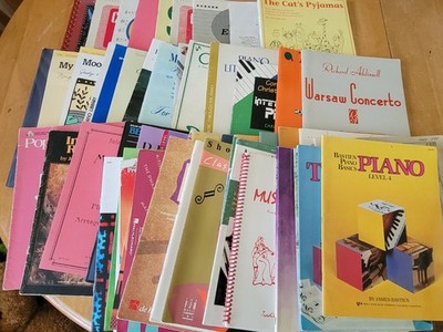 Vintage Sheet Music Piano Flute  Mixed Variety Lot of 51