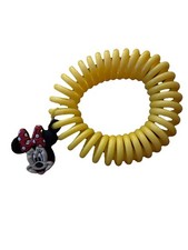 Minnie Mouse Yellow Coil Wire Wrist Bracelet