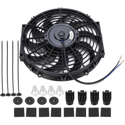 12 Zoll Universal Car Slim Elektromotor Push Pull Lüfter 12V Mit Montagesatz DE