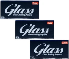 All Natural 1.25 Clear Cigarette Rolling Papers, 3 Packs of 50