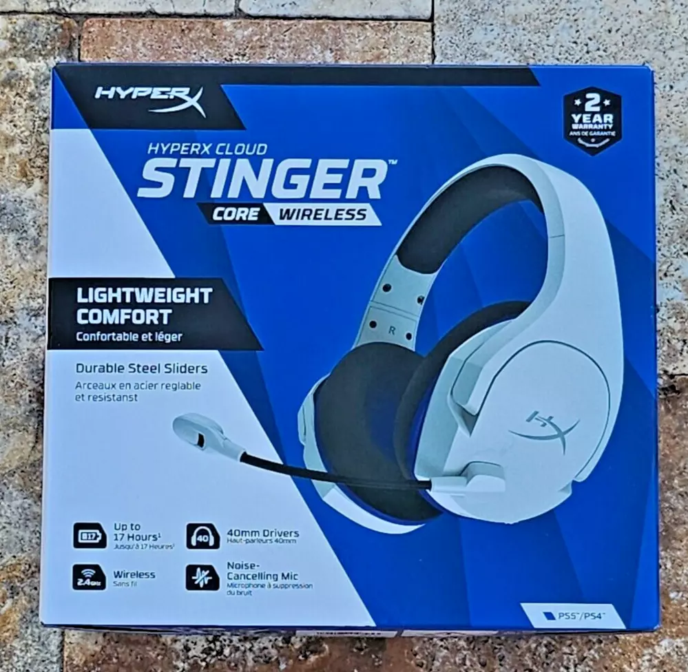 Mexx  AURICULAR GAMER HYPERX CLOUD STINGER CORE 2 PS5 BLANCO