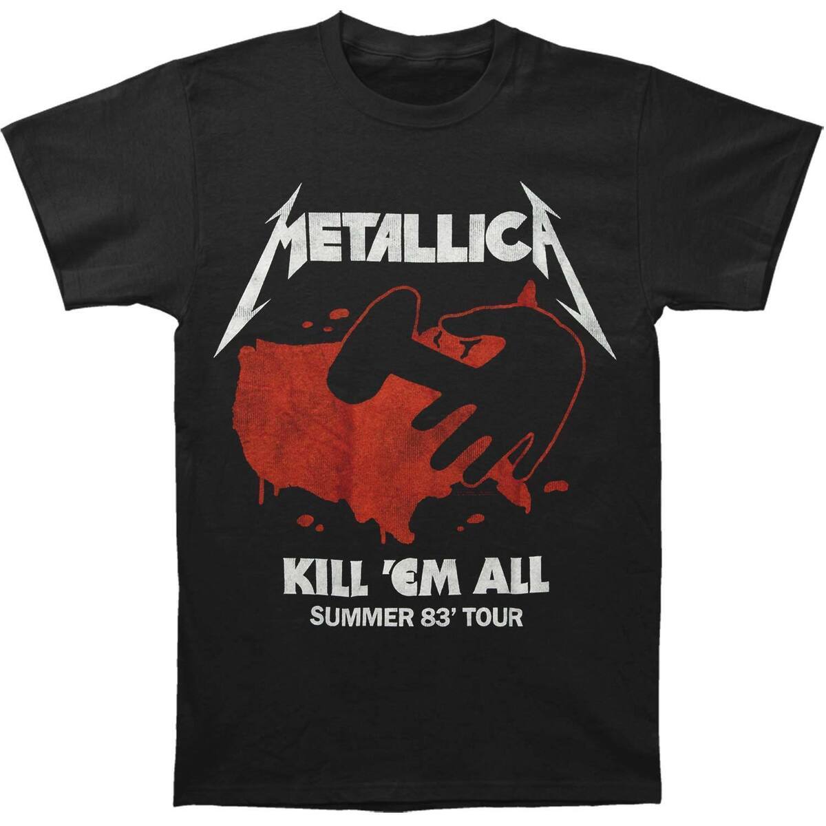Metallica Kill Em All Summer &#039;83 Heavy Metal Rock Music Band Shirt 50040203 | eBay