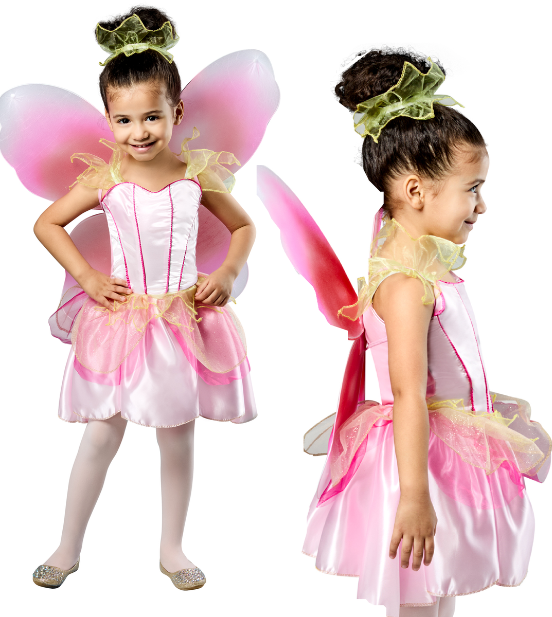 Springtime Fairy Costume Book Day Girls Fancy Dress Faries Outfit + Wings |  eBay UK