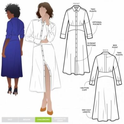 Style Arc Papier Schnittmuster Christina Kleid