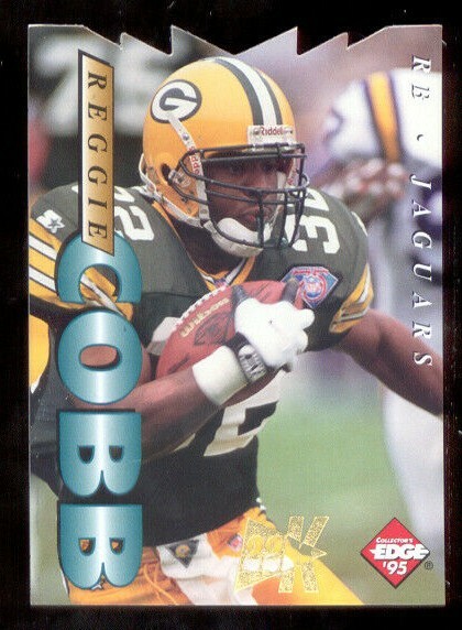 1995 Collectors Edge REGGIE COBB Packers Jaguars 22K Gold Die Cut Card 007/500