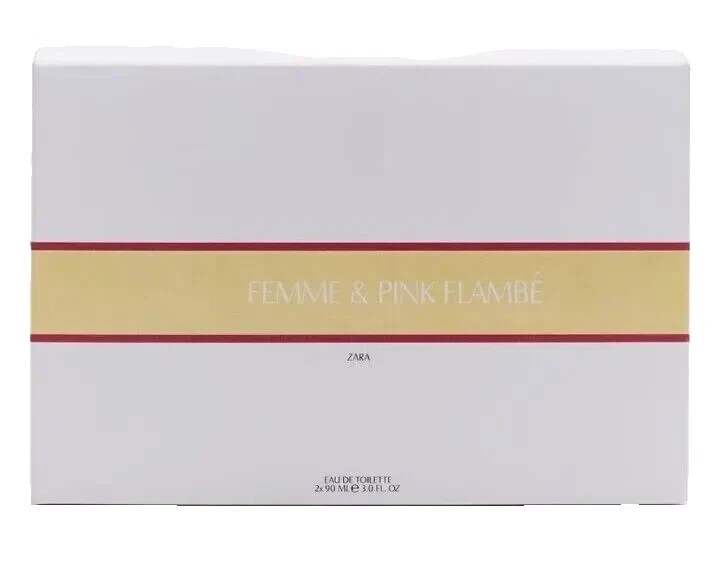 ZARA Femme & Pink Flambé Duo Set 90 ml - 3 Oz EDT Duft Damen Parfum Neu