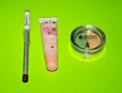  JORDANA COLOR EFFECT EYESHADOW POWDER #01 & LIP GLOSS #08 NEW + GIFT 