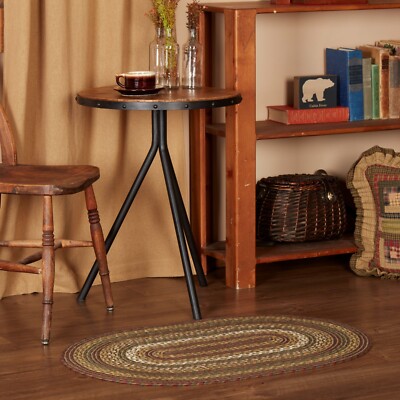 Grassland Green Jute Braided Oval Rug (16x24) - Reversible Farmhouse & Rustic Decor For Kitchen, Bathroom, Entryway - View #11