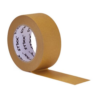 2'' inch x 60yd STIKK Brown Painters Tape 14 Day Easy Removal Trim Edge Finishing