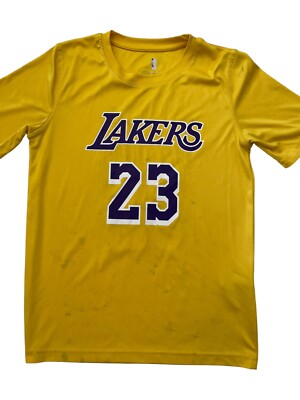 NBA LA Lakers LeBron James #23 T Shirt Youth Unisex Kids SZ 10-12