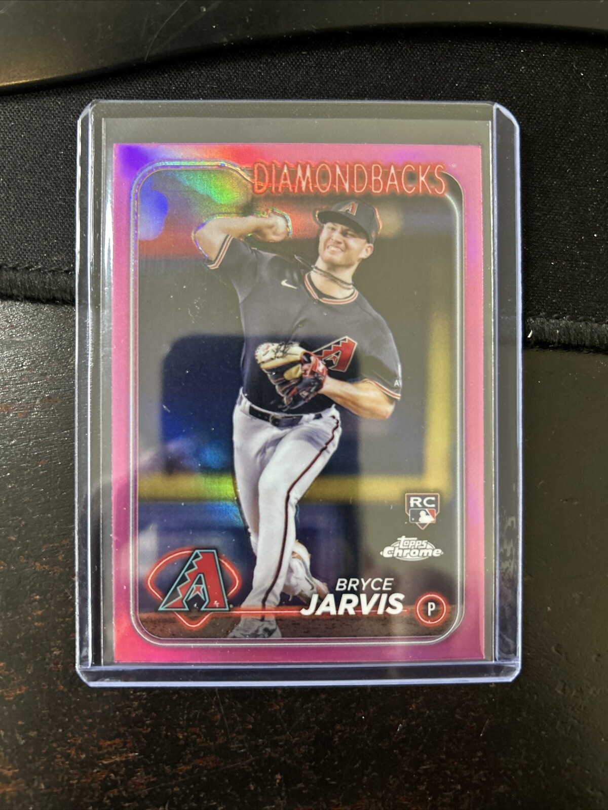 2024 Topps Chrome - Pink Refractor #75 Bryce Jarvis (RC) BE